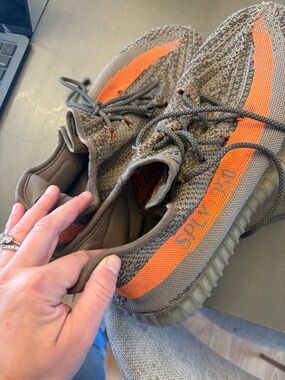 Yeezy Boost 350 V2 Brown with Orange Stripe